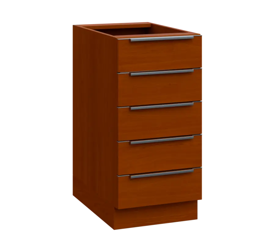 SIS - 4Z52 spodní skříňka, 5-zásuvková, 870x400x600, třešeň šumavská